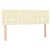 Produktbild 2 för Huvudgavlar 2 st gräddvit 72x5x78/88 cm konstläder