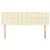 Produktbild 3 för Huvudgavlar 2 st gräddvit 72x5x78/88 cm konstläder