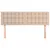 Produktbild 3 för Huvudgavlar 2 st cappuccino 72x5x78/88 cm konstläder
