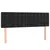 Produktbild 2 för Huvudgavlar 2 st svart 72x5x78/88 cm sammet