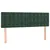 Produktbild 2 för Huvudgavlar 2 st mörkgrön 72x5x78/88 cm sammet