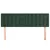 Produktbild 3 för Huvudgavlar 2 st mörkgrön 72x5x78/88 cm sammet
