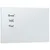 Produktbild 2 för Väggmonterad magnettavla vit 30x20 cm härdat glas