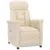 Produktbild 2 för Reclinerfåtölj Beige mikrofibertyg