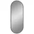 Produktbild 2 för Väggspegel svart 50x20 cm oval