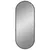 Produktbild 3 för Väggspegel svart 50x20 cm oval