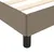 Produktbild 7 för Sängram taupe 90x200 cm tyg