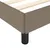 Produktbild 7 för Sängram taupe 100x200 cm tyg