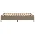 Produktbild 6 för Sängram taupe 140x190 cm tyg
