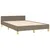 Produktbild 4 för Sängram utan madrass taupe 120x200 cm tyg