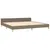 Produktbild 4 för Sängram med huvudgavel taupe 200x200 cm tyg