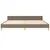 Produktbild 5 för Sängram med huvudgavel taupe 200x200 cm tyg