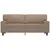 Produktbild 3 för 2-sitssoffa cappuccino 140 cm konstläder