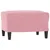 Produktbild 2 för Fotpall rosa 60x50x41 cm sammet