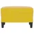 Produktbild 3 för Fotpall gul 60x50x41 cm sammet