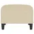 Produktbild 4 för Fotpall gräddvit 70x55x41 cm tyg