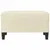 Produktbild 3 för Fotpall gräddvit 70x55x41 cm konstläder