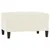 Produktbild 2 för Fotpall gräddvit 70x55x41 cm sammet