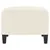 Produktbild 4 för Fotpall gräddvit 70x55x41 cm sammet