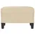 Produktbild 3 för Fotpall Gräddvit 60x50x41 cm mikrofibertyg