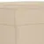 Produktbild 5 för Fotpall Gräddvit 60x50x41 cm mikrofibertyg