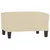 Produktbild 2 för Fotpall gräddvit 70x55x41 cm tyg