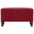 Produktbild 3 för Bänk vinröd 70x35x41 cm sammet