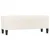 Produktbild 2 för Bänk gräddvit 100x35x41 cm konstläder