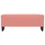 Produktbild 3 för Bänk rosa 100x35x41 cm sammet