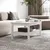Produktbild 5 för Soffbord vit 80x50x40 cm massivt furu