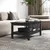 Produktbild 5 för Soffbord svart 80x50x40 cm massivt furu