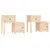 Produktbild 2 för Sängbord 2 st 79,5x38x65,5 cm massiv furu