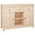 Produktbild 2 för Skänk vit 100x35x74,5 cm massiv furu
