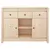 Produktbild 6 för Skänk vit 100x35x74,5 cm massiv furu