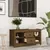 Produktbild 6 för Tv-bänk honungsbrun 103x36,5x52 cm massiv furu