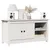 Produktbild 3 för Tv-bänk vit 103x36,5x52 cm massiv furu