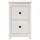 Sängbord vit 40x35x61,5 cm massiv furu