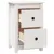 Produktbild 4 för Sängbord vit 40x35x61,5 cm massiv furu