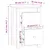 Produktbild 10 för Sängbord vit 40x35x61,5 cm massiv furu
