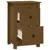 Produktbild 4 för Sängbord honungsbrun 40x35x61,5 cm massiv furu