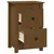 Produktbild 4 för Sängbord 2 st honungsbrun 40x35x61,5 cm massiv furu