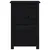 Produktbild 3 för Sängbord svart 40x35x61,5 cm massiv furu