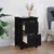 Produktbild 6 för Sängbord svart 40x35x61,5 cm massiv furu