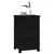 Produktbild 7 för Sängbord svart 40x35x61,5 cm massiv furu