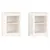 Produktbild 2 för Sängbord 2 st vit 40x35x55 cm massiv furu