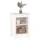 Sängbord 2 st vit 40x35x55 cm massiv furu