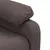 Produktbild 10 för Massagefåtölj med uppresningshjälp mörkbrun tyg