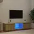 Produktbild 3 för TV-bänk med LED-belysning rökfärgad ek 140x40x35,5 cm