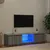 Produktbild 3 för Tv-bänk med LED-belysning grå sonoma 140x40x35,5 cm