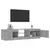 Produktbild 4 för Tv-bänk med LED-belysning grå sonoma 140x40x35,5 cm
